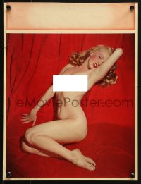 1w400 MARILYN MONROE 12x16 calendar sample 1950s undated classic sexy Golden Dreams nude image!