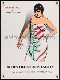 1w237 MOTION PICTURE ARTS GALLERY 24x32 museum/art exhibition 1990s Louise Brooks from Diary of a Lost Girl