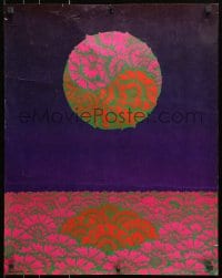 1w409 NEON ROSE 22x28 special poster 1967 colorful psychedelic art by Victor Moscoso!