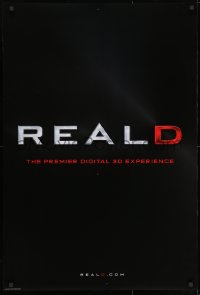 1w427 REALD 3D DS 27x40 special poster 2009 Limited Edition Real D One-Sheet Version 2!