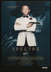 1w329 SPECTRE IMAX advance English mini poster 2015 Daniel Craig as James Bond 007 with gun!