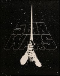 1w441 STAR WARS 22x28 special poster 1977 George Lucas classic, art of hands & lightsaber bootleg!