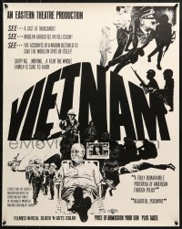 1w458 VIETNAM 23x29 special poster 1970s scathing satirical poster, art by David Nordahl!