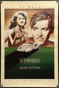 1w249 VOITURES DE STARS 20x30 French museum/art exhibition 1991 Rita Hayworth and Gable by Razzia!