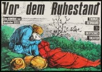 1w589 VOR DEM RUHESTAND 23x32 East German stage poster 1986 Thomas Bernhard, great romantic art!