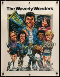 1w147 WAVERLY WONDERS tv poster 1978 Namath, Charles Bloom, great wacky artwork by Jack Davis!