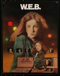1w146 W.E.B. tv poster 1978 Pamela Bellwood, great design and art by R. McCollum!