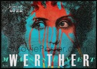1w593 WERTHER 24x33 German stage poster 1990s completely different colorful close-up art of woman!