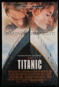 1w956 TITANIC DS 1sh 1997 Leonardo DiCaprio, Kate Winslet, directed by James Cameron!
