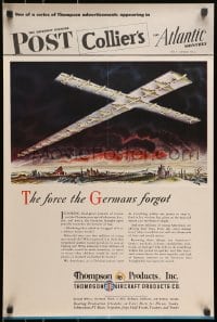 1w119 THOMPSON AIRCRAFT PRODUCTS 19x29 WWII war poster 1943 The Saturday Evening Post, Colliers!
