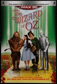 1w986 WIZARD OF OZ advance DS 1sh R2013 Victor Fleming, Judy Garland all-time classic, rated G!
