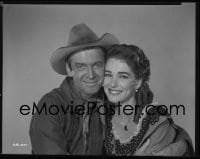 1x019 BEND OF THE RIVER 8x10 negative 1952 smiling portrait of James Stewart & Julia Adams!