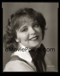 1x033 CLARA BOW 8x10 negative 1920s head & shoulders smiling portrait at Paramount Pictures!