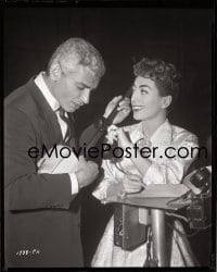 1x050 FEMALE ON THE BEACH 8x10 negative 1955 Jeff Chandler singing into Joan Crawford's phone!