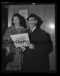 1x161 GROUCHO MARX 4x5 negative 1963 all decked out at the premiere of To Kill a Mockingbird!