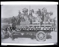 1x079 JESSE L. LASKY 8x10 negative + still 1930s in 1910s with Native Americans on Paramount truck!