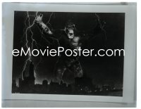 1x156 KING KONG group of 2 4x5 negatives R1950s FX images of ape on Empire State Building & over NY!