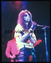 1x271 ALICE COOPER group of 3 4x5 transparencies 1980s the rock 'n' roll legend performing on stage!