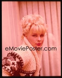 1x285 ELKE SOMMER group of 2 4x5 transparencies 1963 in swimming pool & sweater making The Prize!