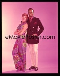 1x346 EVENING WITH JULIE ANDREWS & HARRY BELAFONTE 4x5 transparency 1969 full-length portrait!