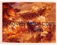 1x198 FISTFUL OF DYNAMITE 8x10 transparency 1972 Sergio Leone, cool different explosion art!