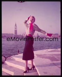 1x280 SHELLEY WINTERS group of 3 4x5 transparencies 1950s great portraits taken in Venice, Italy!
