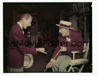 1x404 WHITE CHRISTMAS 4x5 transparency 1954 great candids of Bing Crosby & Danny Kaye on the set!