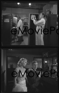 1x151 4D MAN group of 4 4x5 negatives 1959 Robert Lansing, FX image of him turning girl to dust!