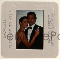 1x694 LICENCE TO KILL group of 3 35mm slides 1989 Timothy Dalton as James Bond, Carey Lowell