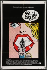 1y013 99 & 44/100% DEAD style A 1sh 1974 directed by John Frankenheimer, wonderful pop art image!