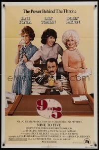 1y008 9 TO 5 1sh 1980 Dolly Parton, Jane Fonda & Lily Tomlin w/tied up Dabney Coleman!