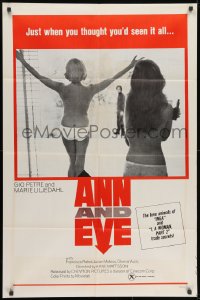 1y047 ANN & EVE 1sh 1970 Gio Petre, Marie Liljedahl, you haven't seen it all, rare red box style!