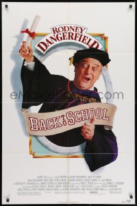 1y065 BACK TO SCHOOL 1sh 1986 Rodney Dangerfield goes to college with his son, great image!
