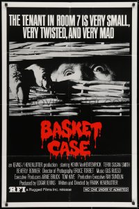 1y073 BASKET CASE 1sh R1984 he is very small, very twisted & VERY mad, Rugged Films re-release!