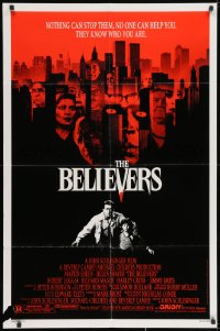 1y082 BELIEVERS 1sh 1987 Martin Sheen, Robert Loggia, nothing can stop them, cool image of skyline!