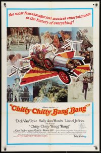 1y174 CHITTY CHITTY BANG BANG style B 1sh 1969 Dick Van Dyke, Sally Ann Howes, artwork of flying car