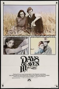 1y227 DAYS OF HEAVEN 1sh 1978 Richard Gere, Brooke Adams, directed by Terrence Malick!