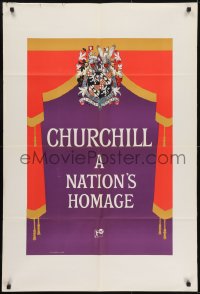 1y176 CHURCHILL A NATION'S HOMAGE English 1sh 1965 about the life of Winston Churchill!