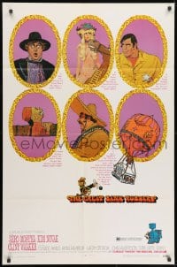 1y378 GREAT BANK ROBBERY 1sh 1969 Zero Mostel, Kim Novak, Clint Walker, artwork by Robert McGinnis!