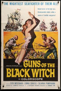 1y390 GUNS OF THE BLACK WITCH 1sh 1961 cool images, the unconquerable barbarians of the sea