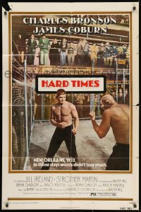 1y403 HARD TIMES style B 1sh 1975 Walter Hill, Goldberg art of Charles Bronson, The Streetfighter!