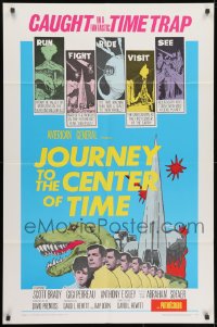 1y484 JOURNEY TO THE CENTER OF TIME 1sh 1967 from the valley of monsters in one million B.C.!