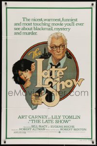 1y504 LATE SHOW 1sh 1977 great Richard Amsel artwork of Art Carney & Lily Tomlin!