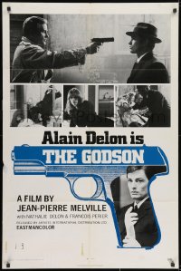 1y510 LE SAMOURAI 1sh 1972 Jean-Pierre Melville film noir classic, Alain Delon is The Godson!