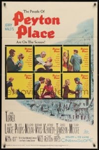 1y655 PEYTON PLACE 1sh 1958 Lana Turner, from the novel of small town life by Grace Metalious