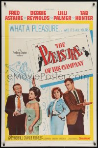 1y666 PLEASURE OF HIS COMPANY 1sh 1961 Fred Astaire, Debbie Reynolds, Lilli Palmer, Tab Hunter!