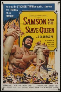 1y741 SAMSON & THE SLAVE QUEEN 1sh 1964 Umberto Lenzi's Zorro contro Maciste, art of Ciani!
