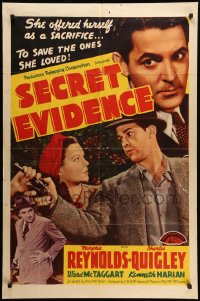 1y760 SECRET EVIDENCE 1sh 1941 William Nigh directed, Marjorie Reynolds & Charles Quigley!