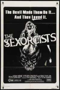 1y768 SEXORCISTS 1sh 1974 the devil made them do it, and they loved it!