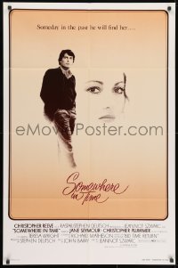 1y800 SOMEWHERE IN TIME int'l 1sh 1980 Christopher Reeve, art of Jane Seymour, cult classic!